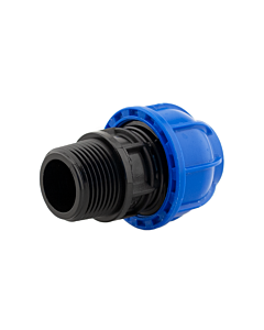 Sicomat Plastik Gerader verbinder R211 - 25 mm x 1/2 aus.
